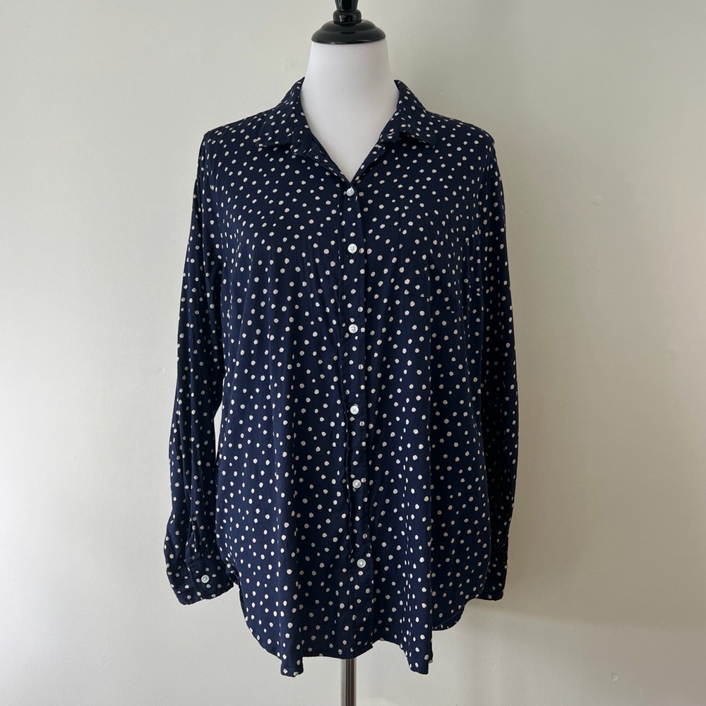 OLD NAVY Polka Dot Buttondown Shirt